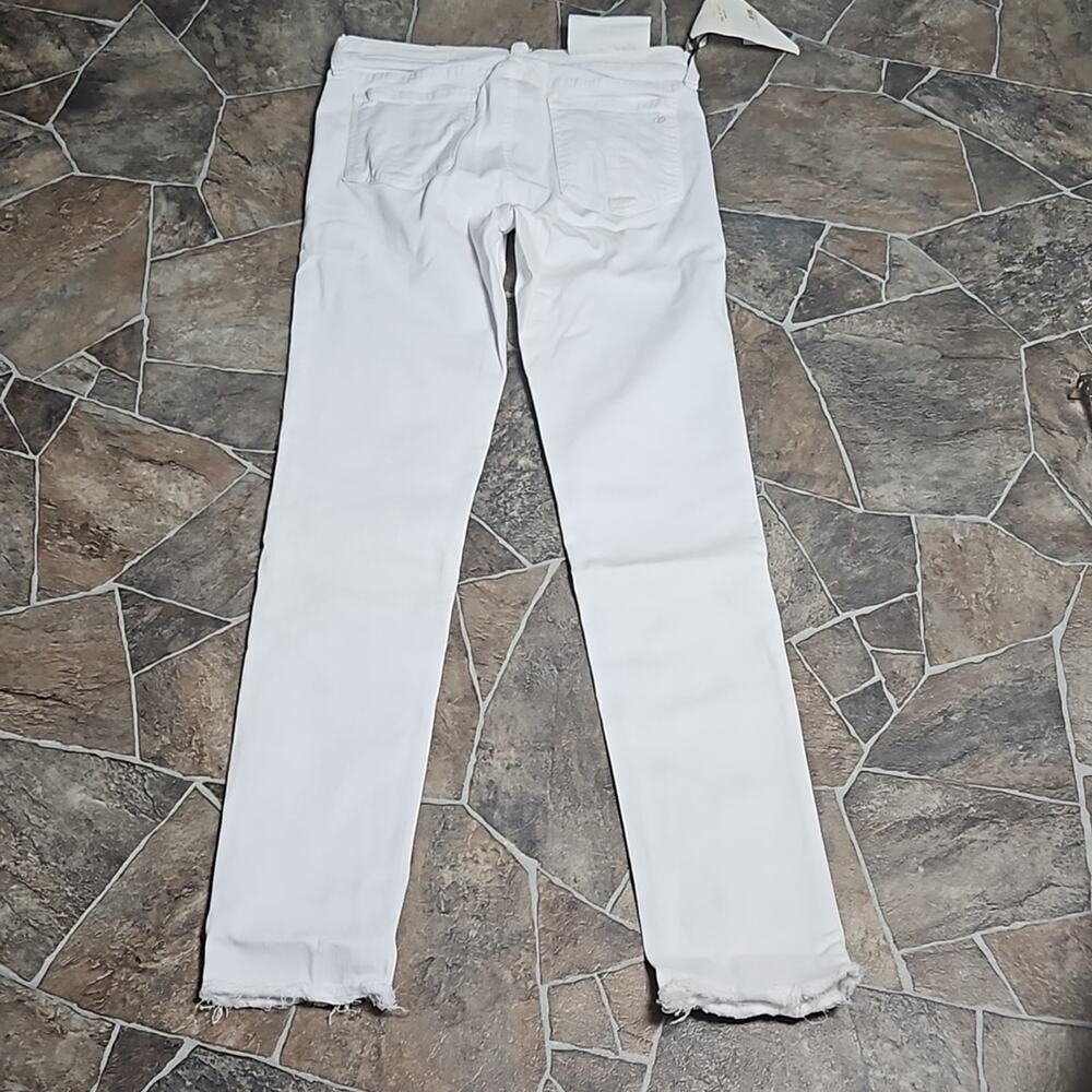 NWT Rag & Bone Skinny Capri Frayed Hem Jean Sz 26 in White - Picture 10 of 15